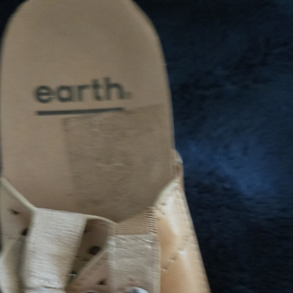 Earth Tan Sandals with Perforated Design and Ankle Strap - Picture 6 of 15